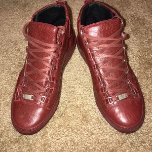 Authentic Balenciaga Arena Leather Sneakers
